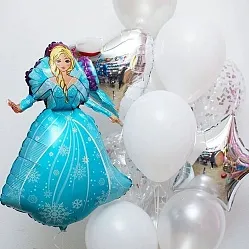 Фольгированный шар (39''/99 см) "Снежная королева" — фото 2